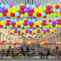 Haull Balloon Drop Net – 15.8 x 3.3 ft, Holds Up to 200 Balloons for Wedding, Birthday, Graduation & New Year's Celebrations