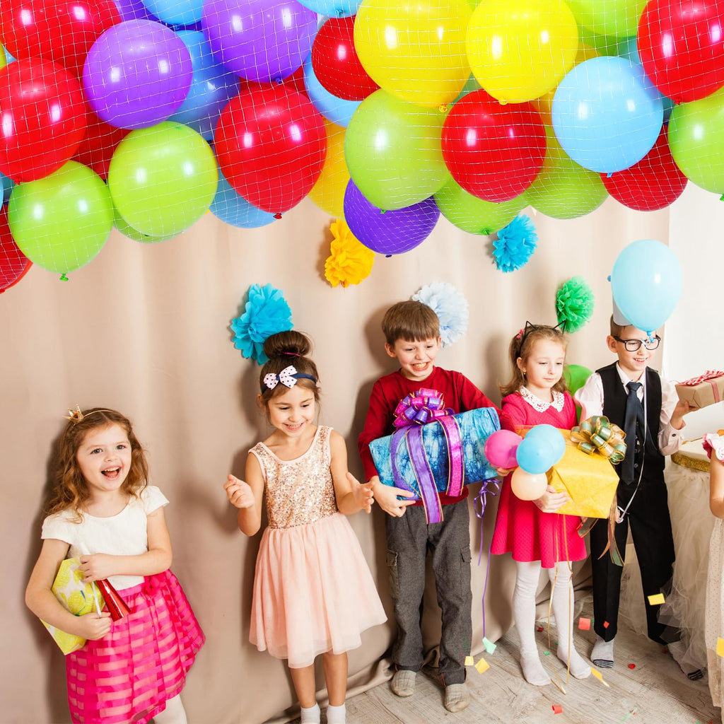 Haull Balloon Drop Net – 15.8 x 3.3 ft, Holds Up to 200 Balloons for Wedding, Birthday, Graduation & New Year's Celebrations