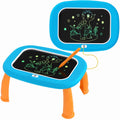 HCFJEH LCD Writing Tablet for Kids Ages 1-5 - Blue Toddler Drawing Pad with Detachable Stand & Pressure-Sensitive Screen