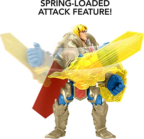 He-Man Grayskull Armor Action Figure – 5.5-in Power Attack, Shield & Weapon, Ages 4+