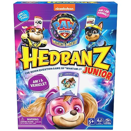 Hedbanz Junior PAW Patrol The Mighty Movie Game - Family Guessing Game for Kids Ages 5+