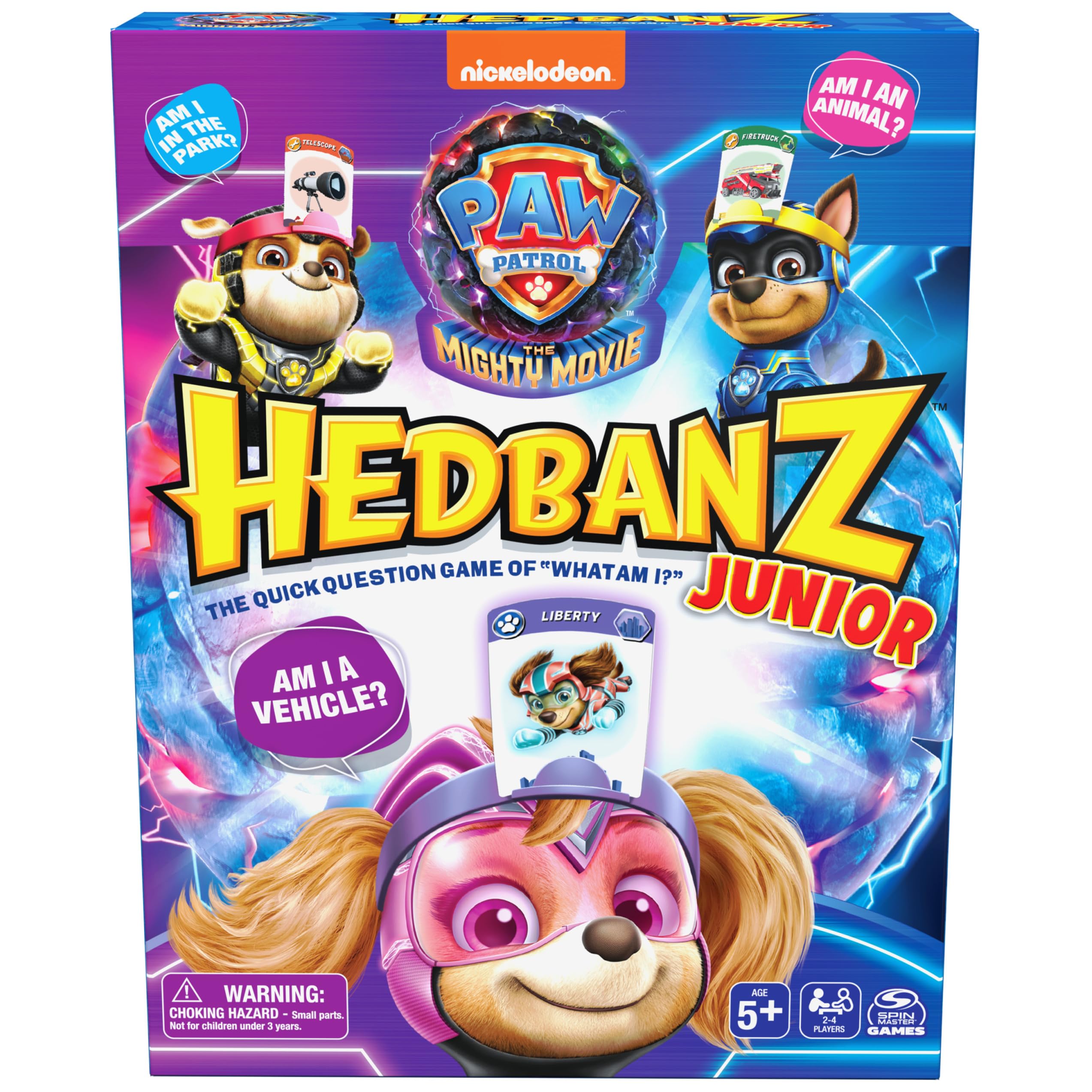 Hedbanz Junior PAW Patrol The Mighty Movie Game - Family Guessing Game for Kids Ages 5+