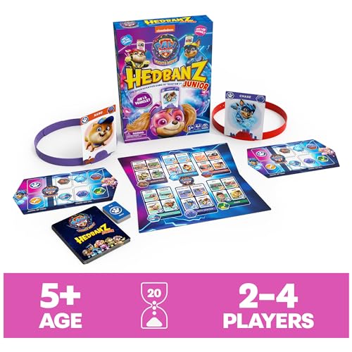 Hedbanz Junior PAW Patrol The Mighty Movie Game - Family Guessing Game for Kids Ages 5+