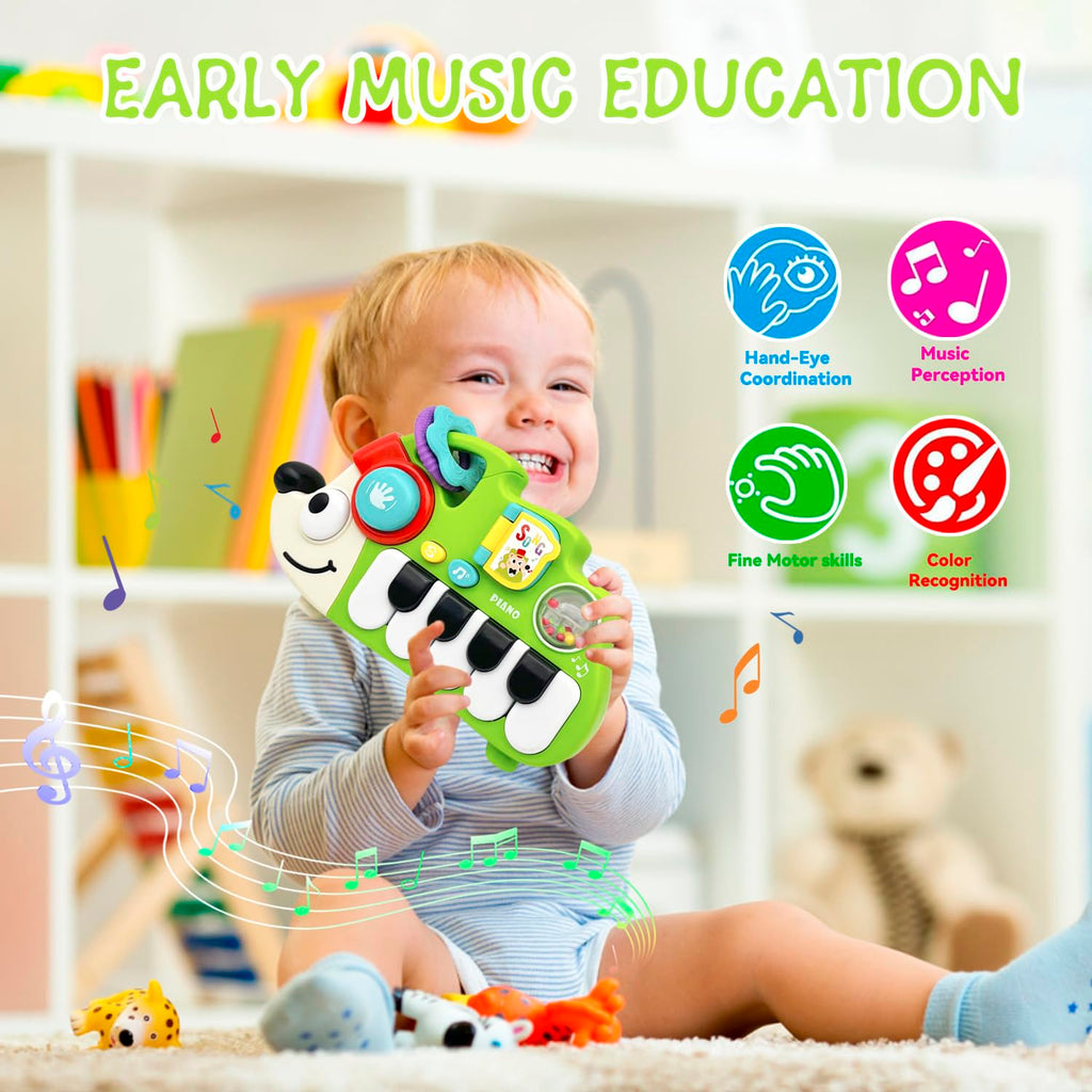 Hedgehog Musical Toy for 1 Year Old – Light Up Baby Piano with Sounds and Numbers