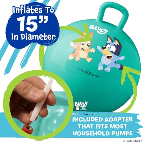 Hedstrom Bluey 15-Inch Hopper Ball – Kids' Jumping Ball for Active Play