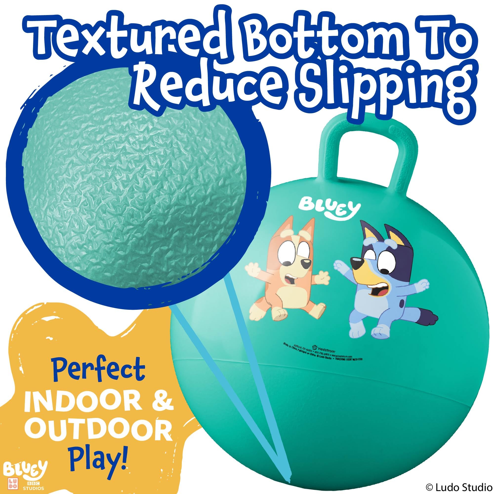 Hedstrom Bluey 15-Inch Hopper Ball – Kids' Jumping Ball for Active Play