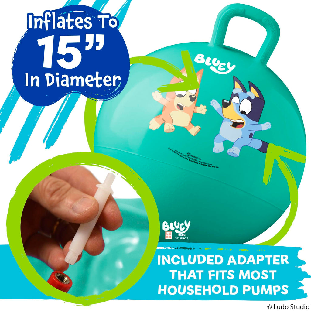Hedstrom Bluey 15-Inch Hopper Ball – Kids' Jumping Ball for Active Play