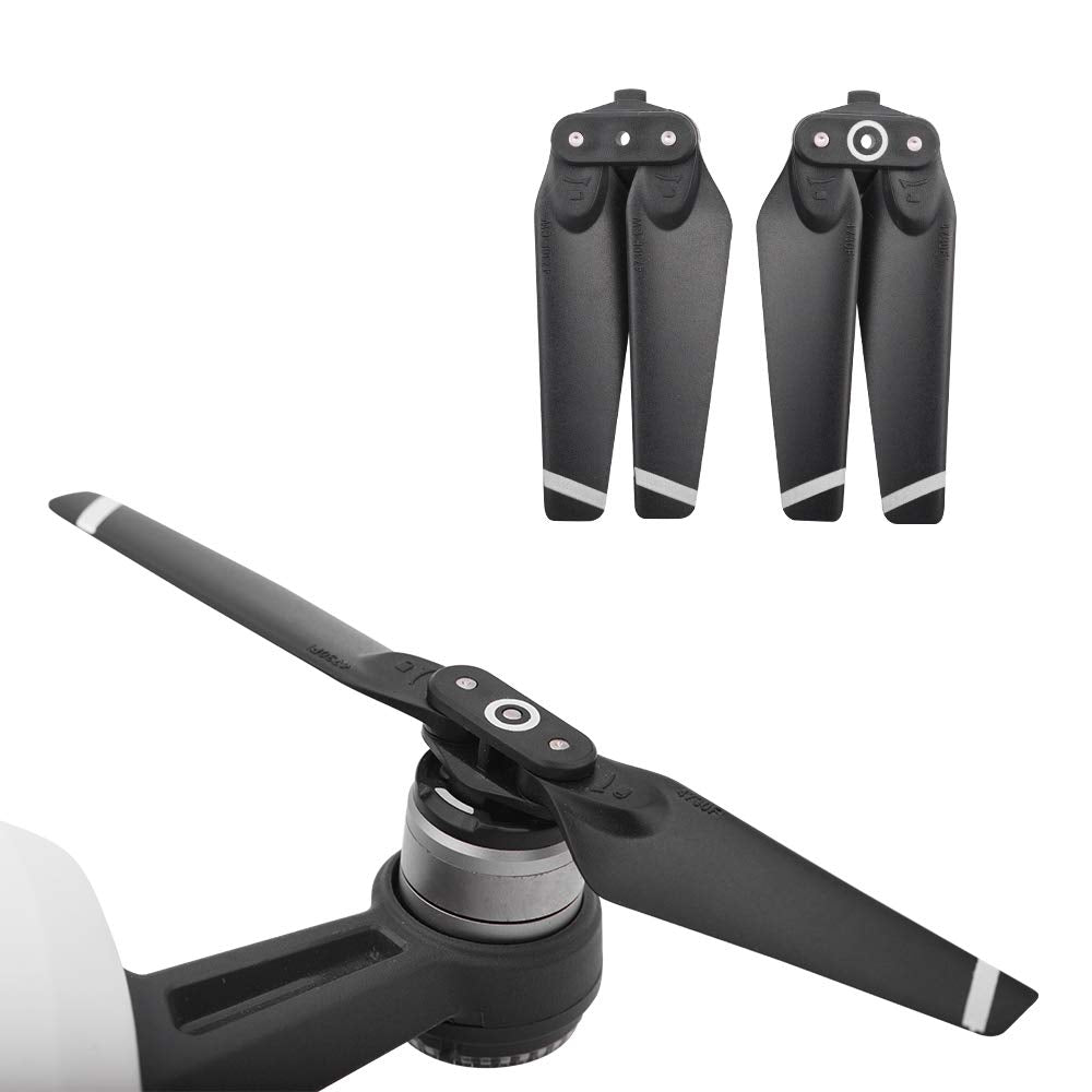 HeiyRC 8-Pack Quick-Release Folding Propellers for DJI Spark (4 CW + 4 CCW) - Model 4730F