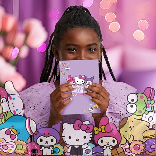 Hello Kitty & Friends Café Stationery Set - 22-Piece Kawaii School Supplies with Notebook, Stickers, Pens