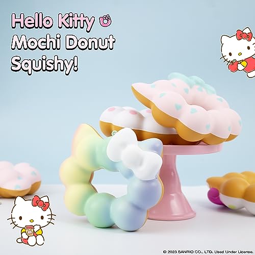 Hello Kitty Mochi Donut Squishy Keychain - Slow Rising Kawaii Stress Toy by Hamee