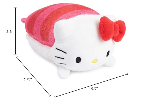Hello Kitty Sashimi Plush by GUND – 6-Inch Kawaii Stuffed Toy with Sherpa Rice Base