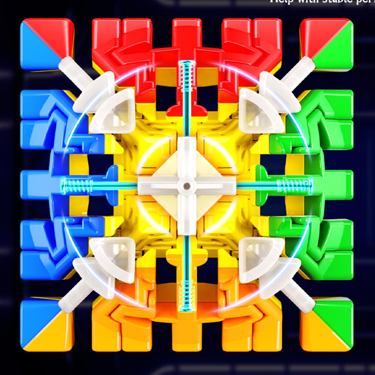 HELLOCUBE Meilong 7x7x7 V2 Speed Cube – Stickerless Magnetic 7×7 Puzzle
