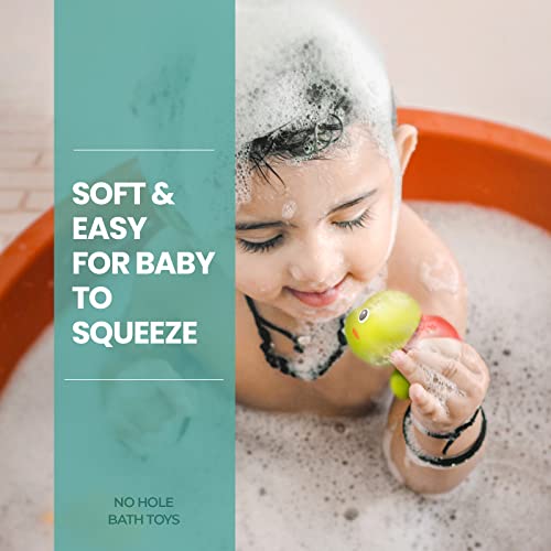 Hely Cancy Infant Bath Toys – No Hole Animal Bathtub Toys for 18 Months+
