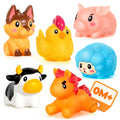 Hely Cancy No-Hole Baby Bath Toys – Soft Rubber, Dishwasher Safe, for Ages 0 Months+