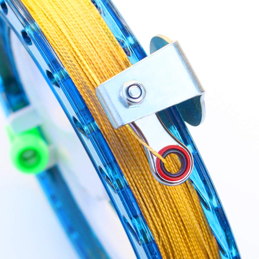 HENGDA KITE 7.2-Inch Kite Line Winder with Lock and Steel Bearings – Pre-Wound 650ft 60lb Line