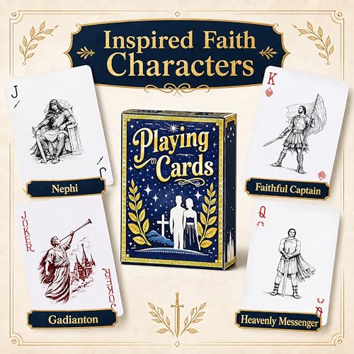 Heritage Faith Deck: Scripture-Inspired Playing Cards with Custom Suits – Missionary & Family Night Gift