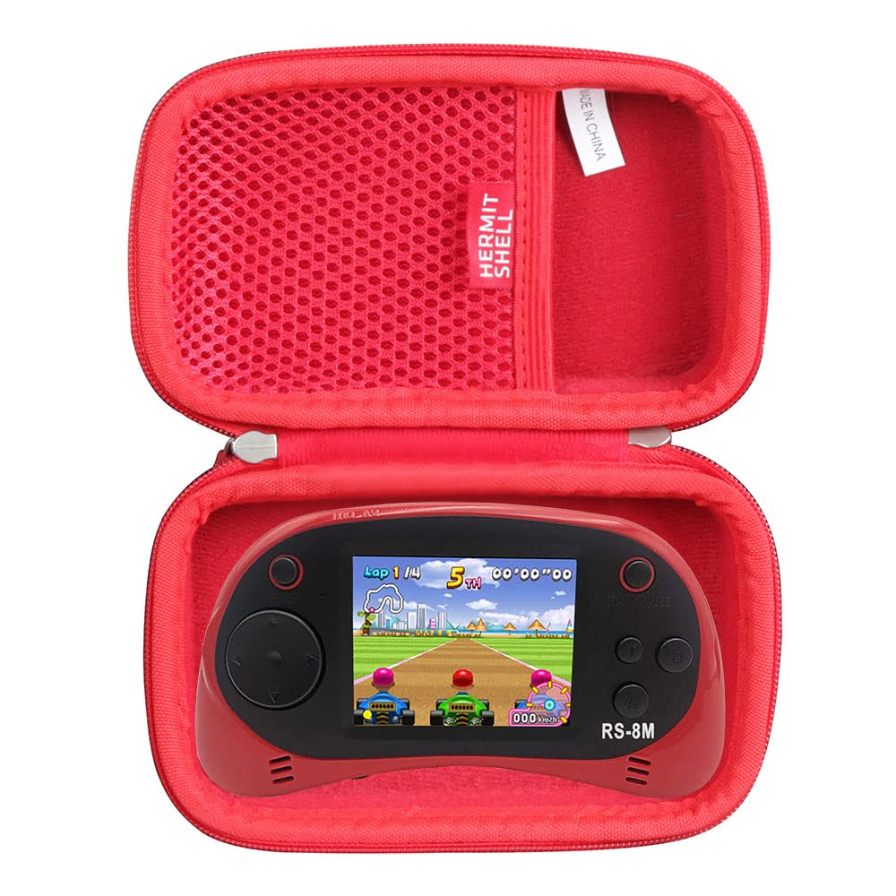 Hermitshell Hard EVA Travel Case for EASEGMER Kids Handheld Game Console (Red)