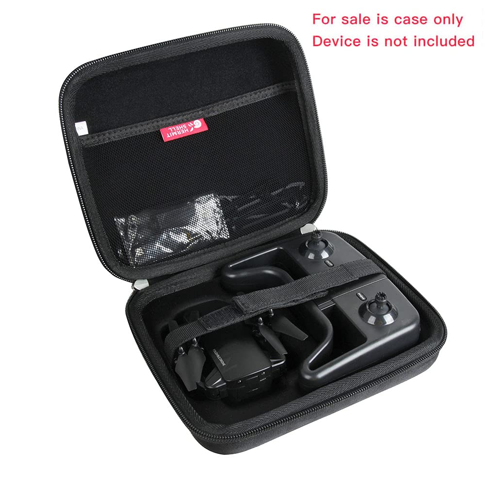 Hermitshell Travel Case for DEERC D20 Mini Drone – EVA Hard Shell Protective Storage (Black)