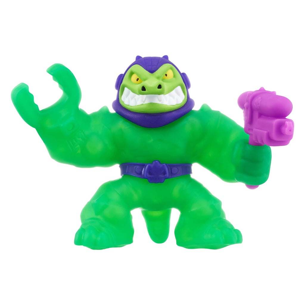Heroes of Goo Jit Zu Galaxy Blast Rock Jaw Action Figure with Water Blaster - Super Scrunchy Stretchy Toy