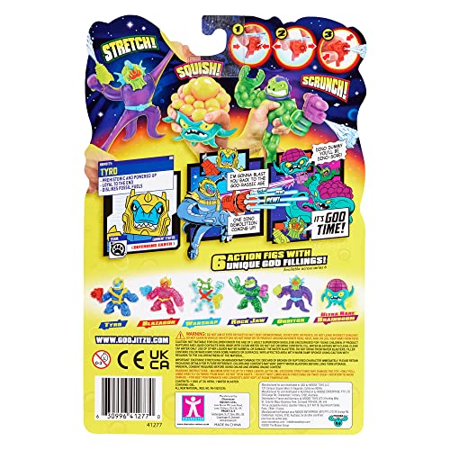 Heroes of Goo Jit Zu Galaxy Blast Tyro Hero Pack with Water Blaster - Super Gooey Action Figure