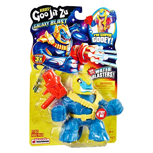 Heroes of Goo Jit Zu Galaxy Blast Tyro Hero Pack with Water Blaster - Super Gooey Action Figure