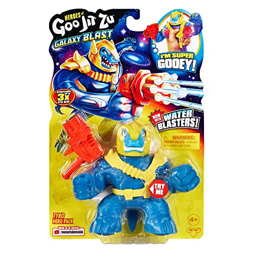 Heroes of Goo Jit Zu Galaxy Blast Tyro Hero Pack with Water Blaster - Super Gooey Action Figure