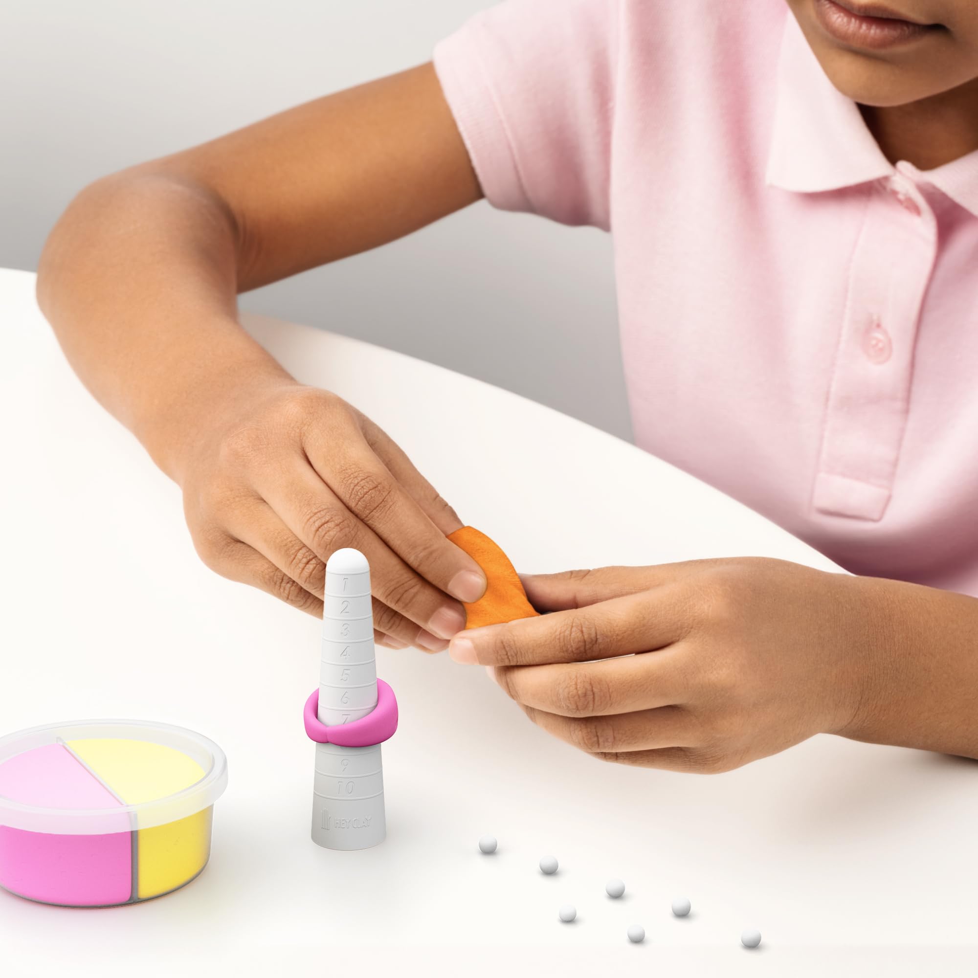 HEY CLAY Bijou Alien Rings Clay Kit – Air-Dry Clay with Interactive App for Kids 3+
