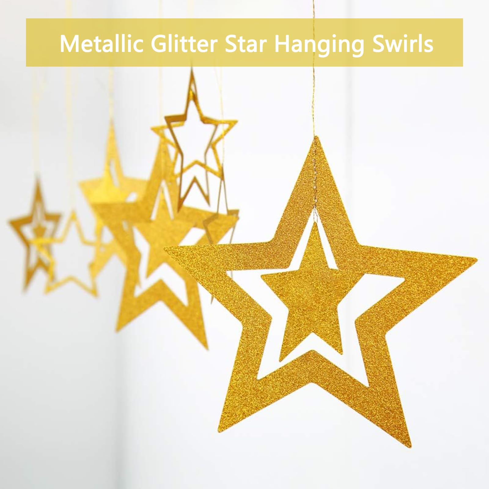 HGH White Gold Birthday Decorations Set – 50+ Pieces Including Fringe Curtains, Balloons, Banner & Garland
