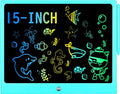 HHN 15-Inch LCD Writing Tablet for Kids – Colorful Doodle Board with Lock Switch, Erasable Drawing Pad for Ages 3+
