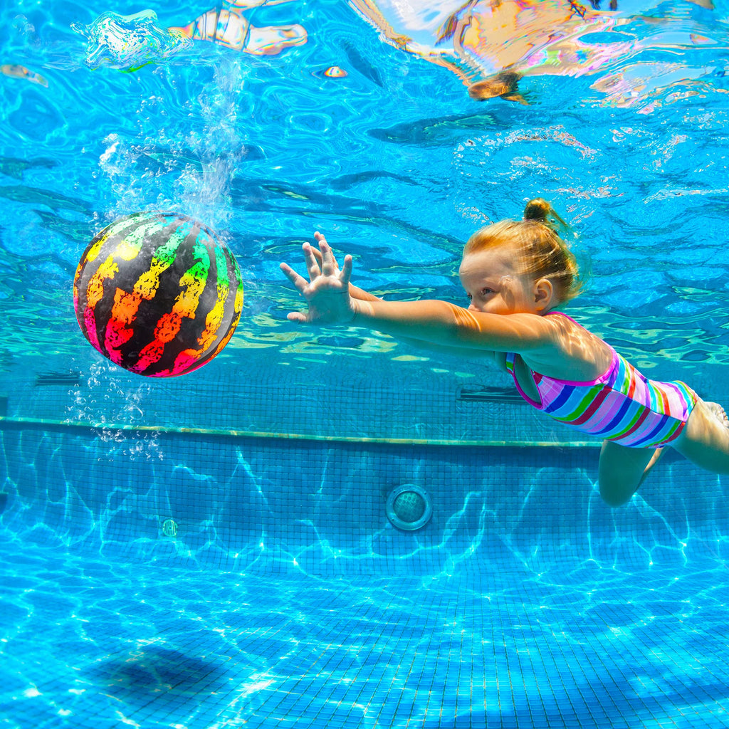 Hiboom Swimming Pool Diving Balls – Underwater Water-Filled Balls for Teens & Adults (9-Inch, Multi-Color)