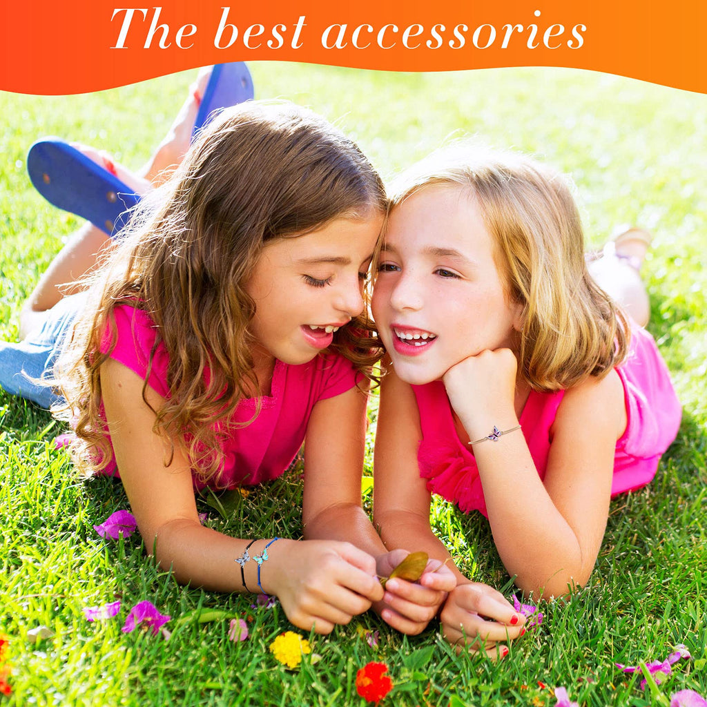 Hicarer 36-Pack Adjustable Woven Butterfly Friendship Bracelets for Kids Party Favors