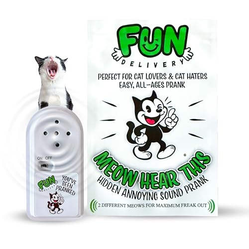 Hidden Cat Prank Noise Maker – Realistic Meowing Sound Device for Office Pranks & Gags