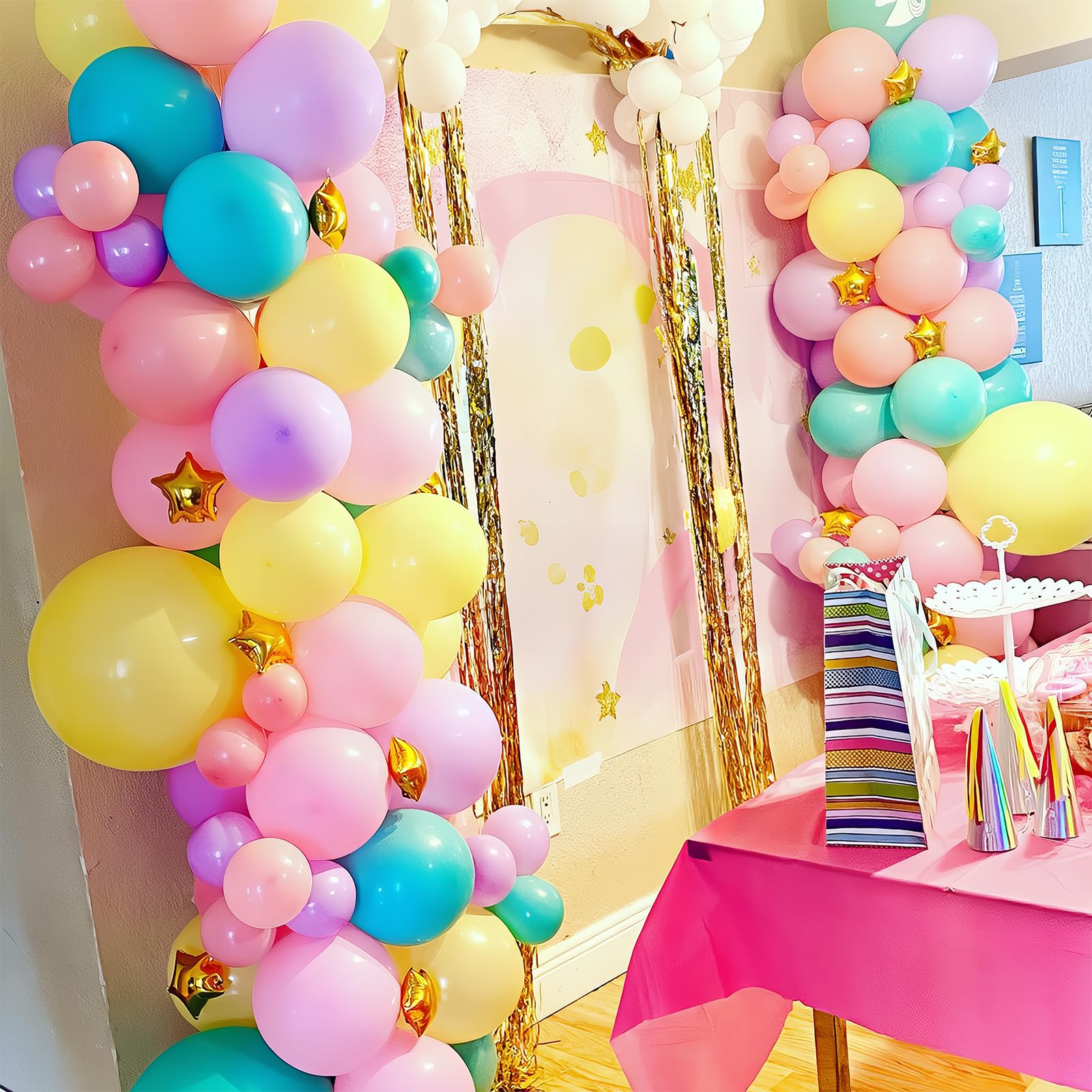 HILAVO 60-Pack Pastel Latex Balloons – 12 Inch Assorted Colors for Parties, Baby Showers & Weddings
