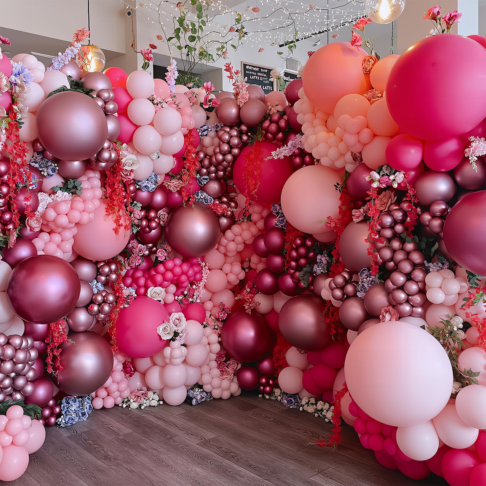 HILAVO 85-Piece Pink Balloon Arch Kit – Hot Pink, Baby Pink & Metallic for Baby Shower, Princess Party & Wedding Decor