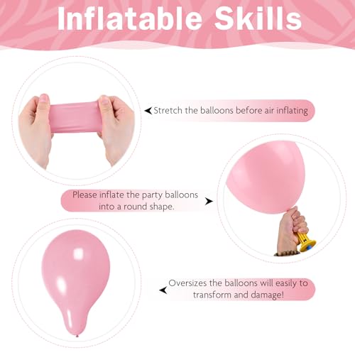 HILAVO 91-Piece Cherry Balloon Arch Kit - Pink, Red & Pastel Yellow Balloons for Strawberry Baby Shower & Birthday Parties