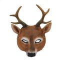 Himine Elk Head Mask PU Cosplay Costume for Halloween Party - Adjustable Rope
