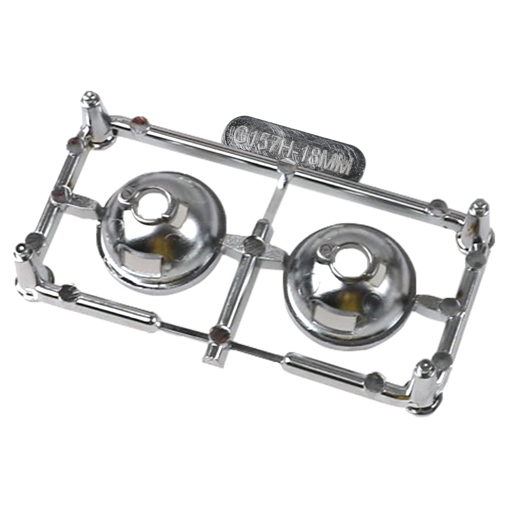HIRCQOO 1/10 RC Crawler LED Headlights - 18mm & 20mm White LED Lamps for TRX-4, SCX10, Redcat Gen8