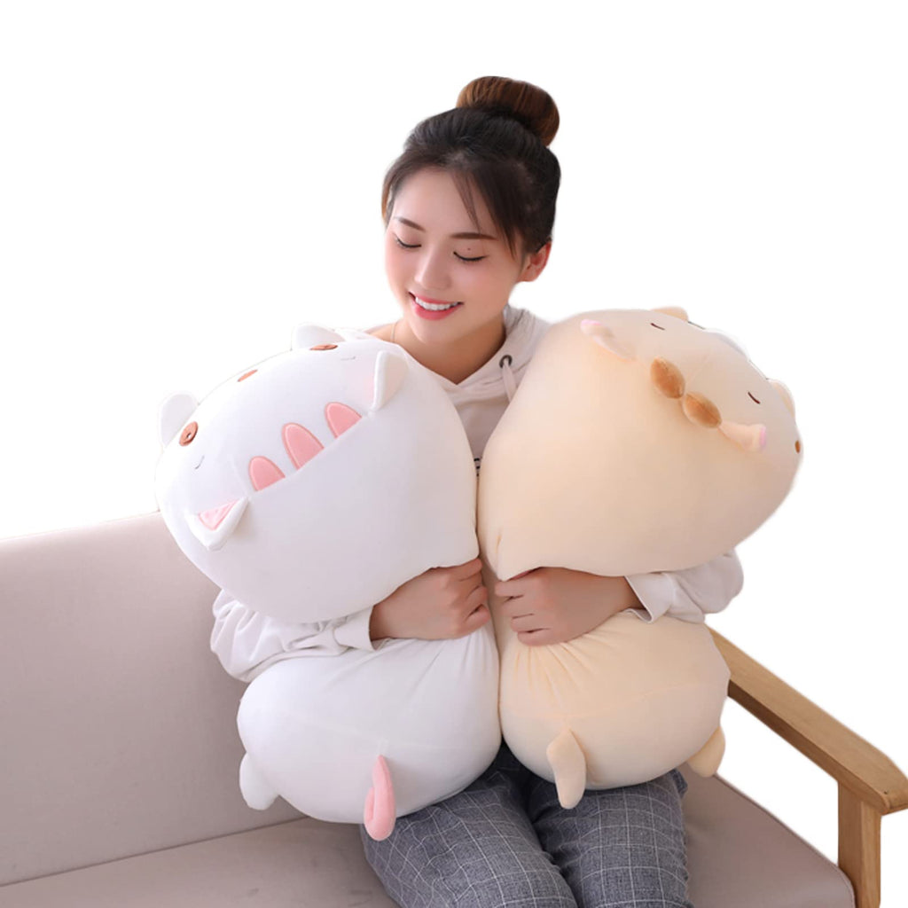 Hitoshe 8-Inch Cute Panda Plush Stuffed Animal, Cylindrical Pillow Toy for Kids, Soft Velvet Gift