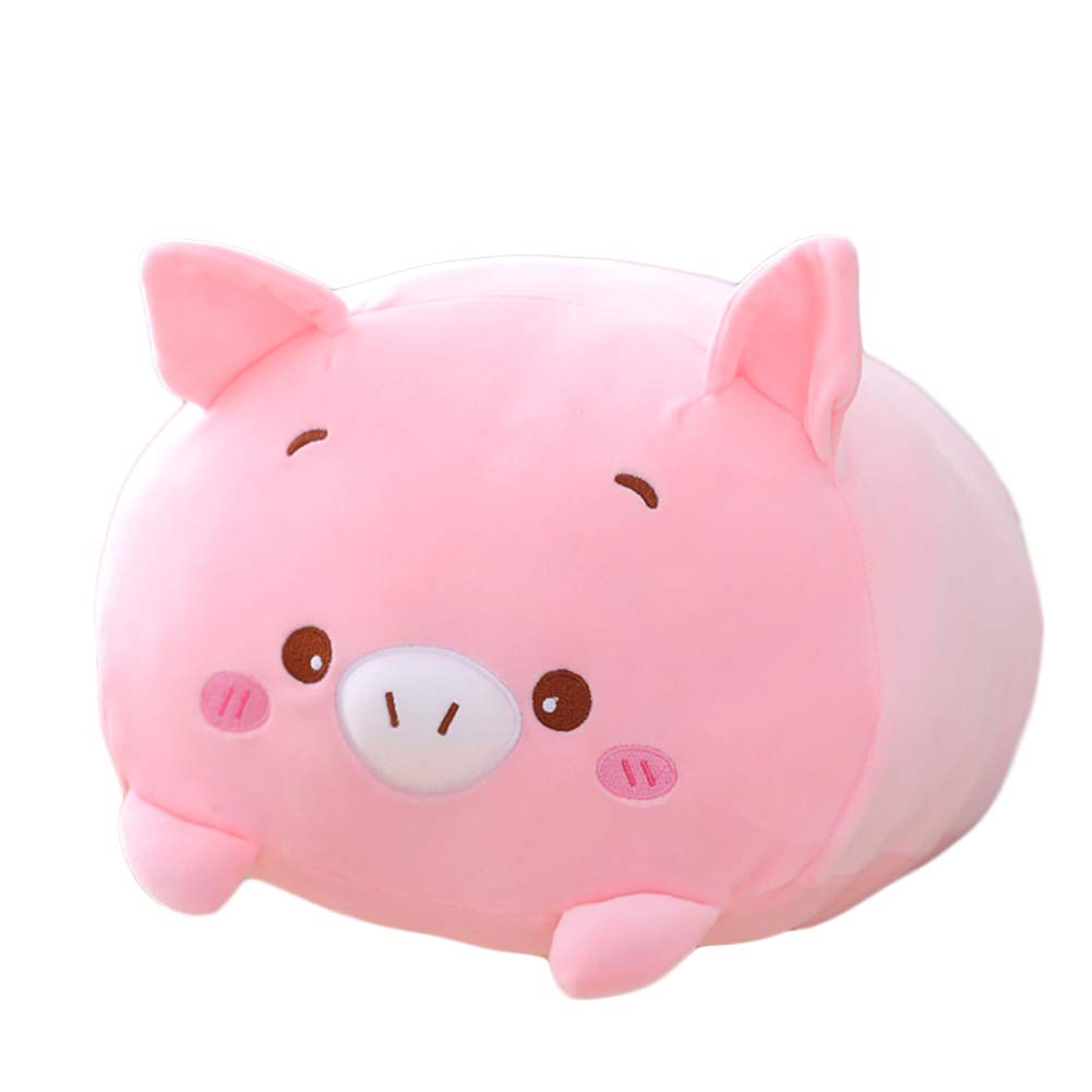 Hitoshe 8-Inch Pink Pig Plush Stuffed Animal – Soft Cuddle Toy for Kids