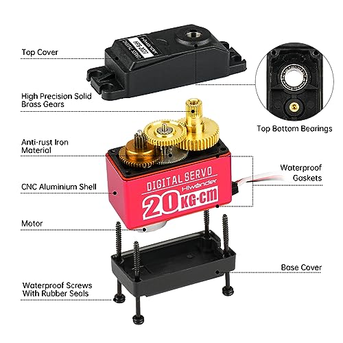 Hiwonder HPS-2027 20KG High Torque Digital Servo 270° Rotation Waterproof Full Metal Gear