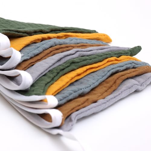 HJKlove Sage Green Cotton Triangle Banner - 12 Double-Sided Flags, 78.7 Inch for Nursery, Party, Wedding Decor
