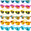 Hldgras 18 Pack Kids Sunglasses - UV400 Polarized Neon Party Favors for Ages 3-8