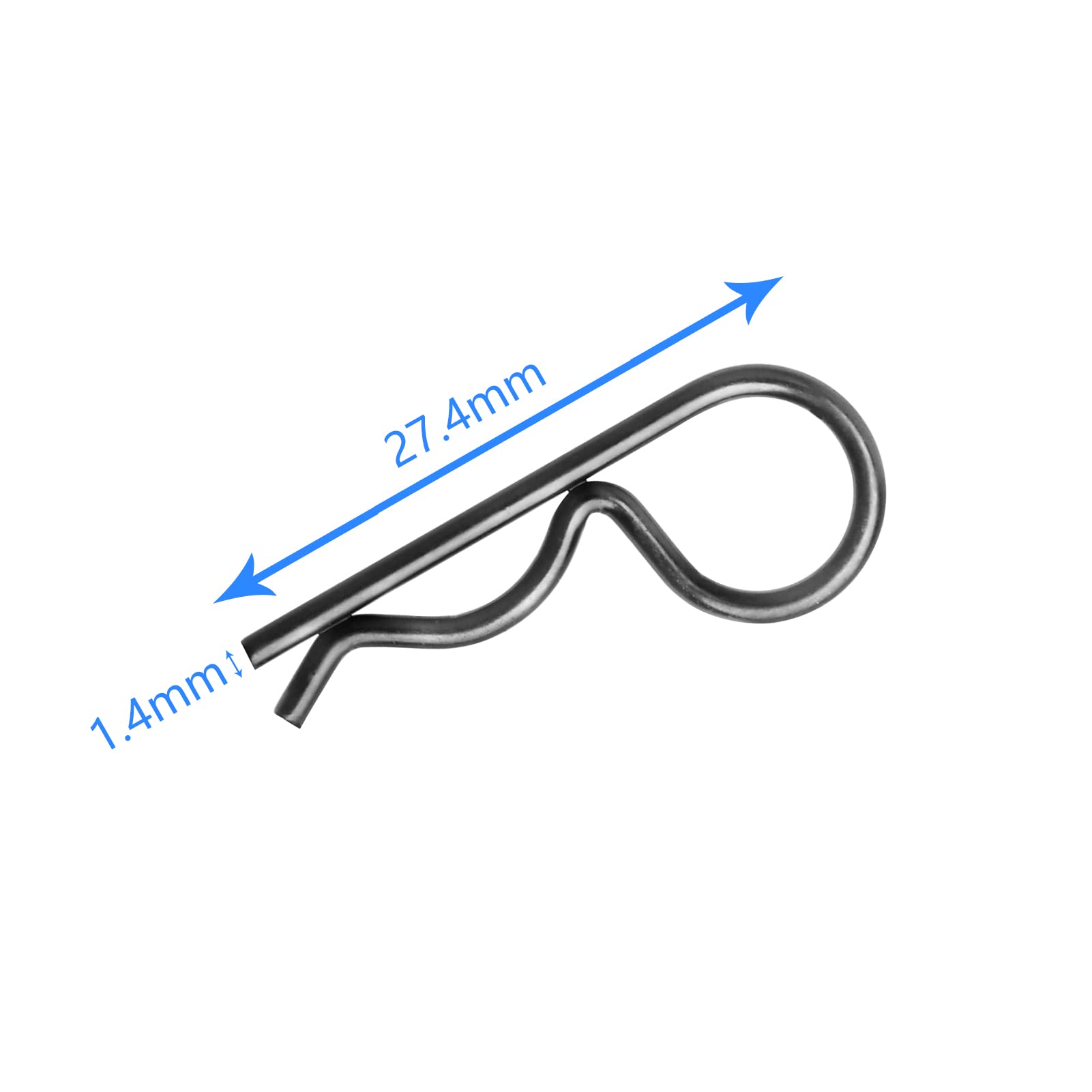 HobbyPark 20-Pack RC Car Body Clips with Rubber Pull Tabs for 1/10 1/8 Scale