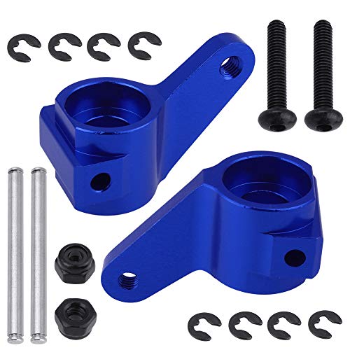 Hobbypark Aluminum Front Steering Blocks for Traxxas Slash 2WD, Rustler, Stampede, Bandit – Navy Blue Anodized (Pair)