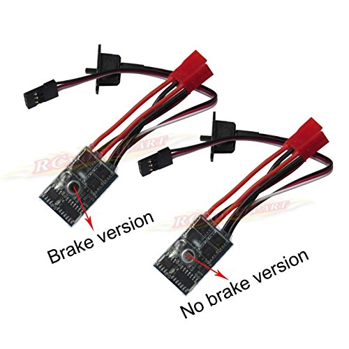 Hobbypower 10A Brushed Motor Speed Controller for RC Car/Boat – No Brake
