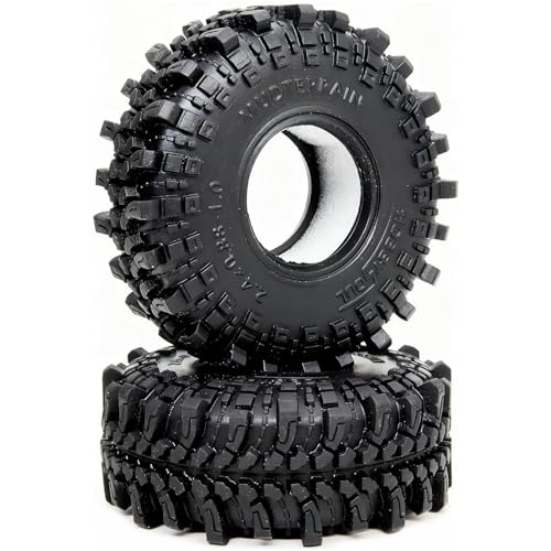 HOBBYSOUL 1.0 Crawler Tires 61x22.4mm Soft Sticky Compound for TRX4M SCX24