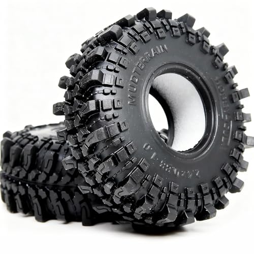 HOBBYSOUL 1.0 Crawler Tires 61x22.4mm Soft Sticky Compound for TRX4M SCX24