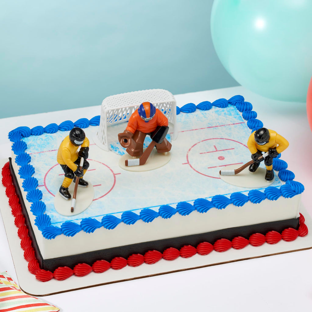Hockey FaceOff DecoSet Cake Decoration by DecoPac