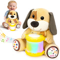 Hodurgyi Puppy Musical Plush Toy for 6-12 Months: Lights, Songs, ABCs, Animal Sounds, Detachable Drum