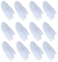 Hoerev 12-Pack Juggling Scarves - White - 24x24 Inch Floaty Scarves for Dancing, Decor, and Play